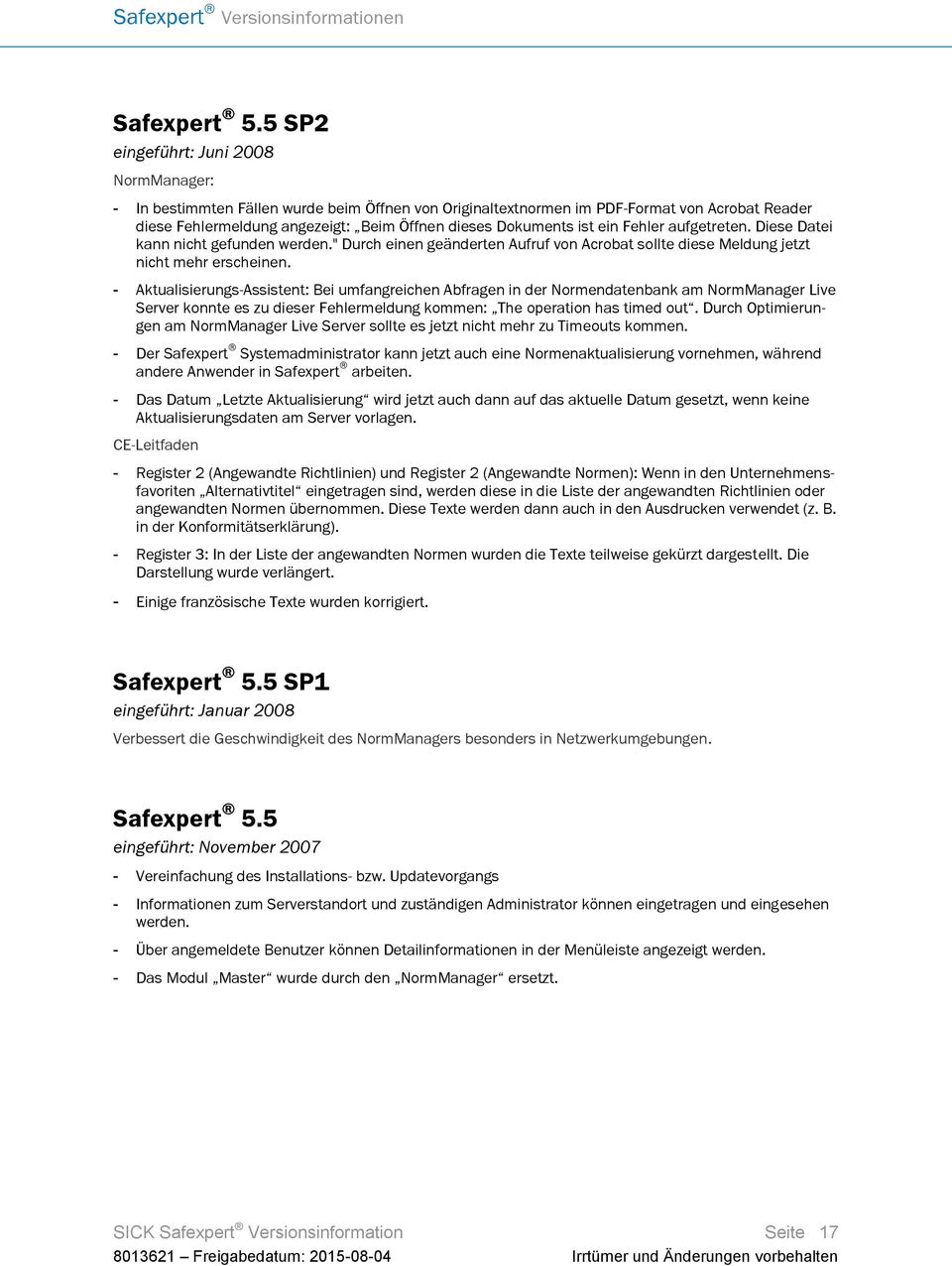 ein Fehler aufgetreten. Diese Datei kann nicht gefunden werden." Durch einen geänderten Aufruf von Acrobat sollte diese Meldung jetzt nicht mehr erscheinen.