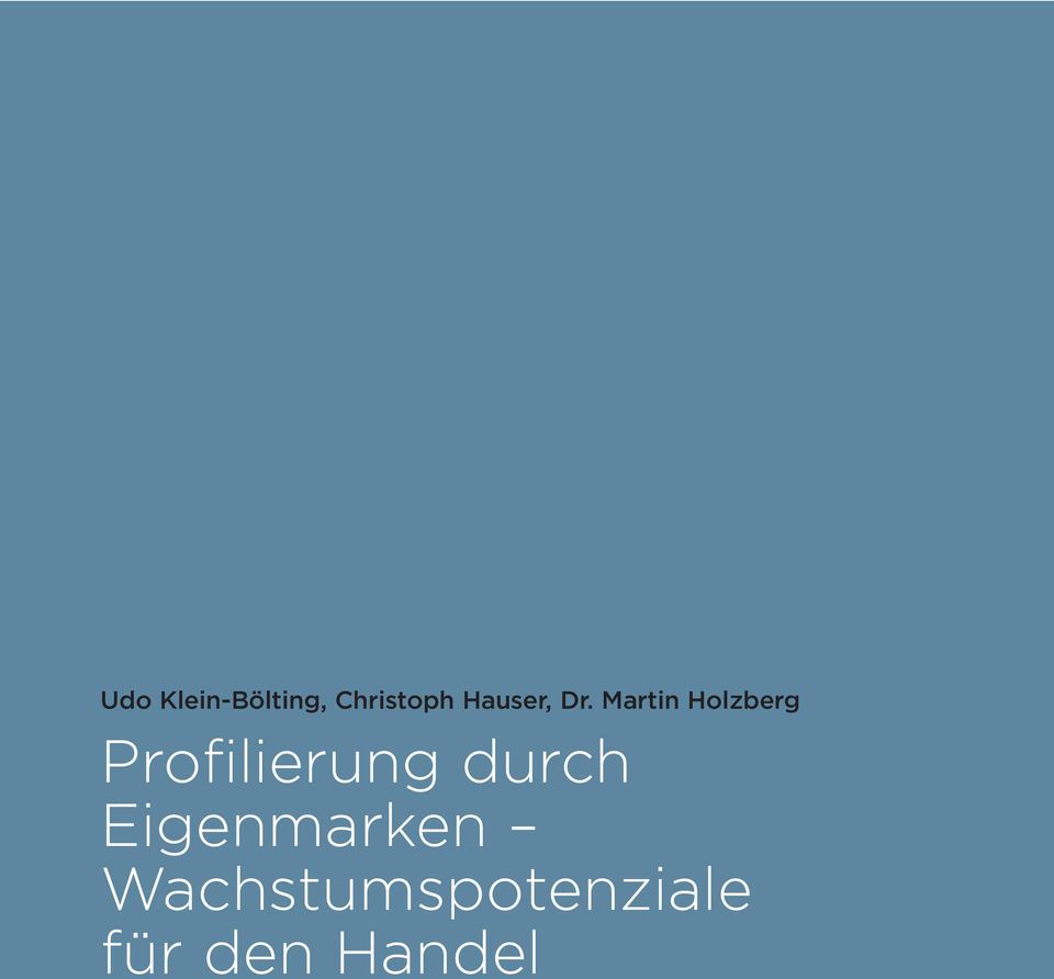Martin Holzberg Profilierung
