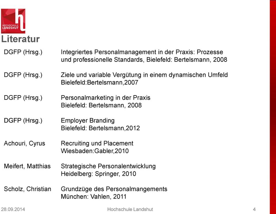 ) Achouri, Cyrus Meifert, Matthias Scholz, Christian Integriertes Personalmanagement in der Praxis: Prozesse und professionelle Standards, Bielefeld: