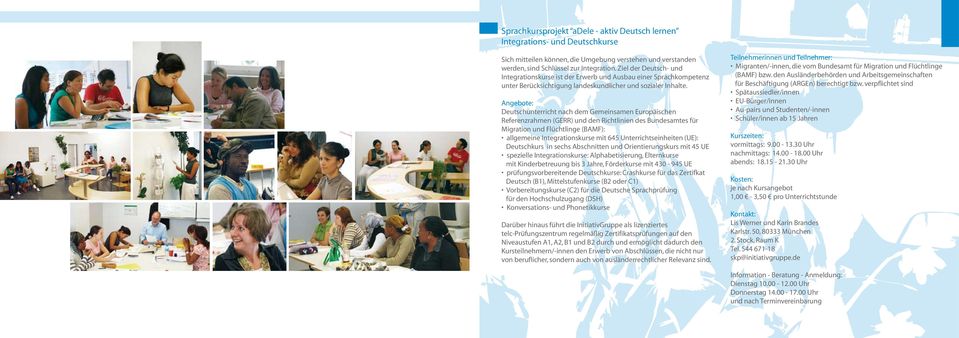 Deutschunterricht nach dem Gemeinsamen Europäischen Referenzrahmen (GERR) und den Richtlinien des Bundesamtes für Migration und Flüchtlinge (BAMF): allgemeine Integrationskurse mit 645
