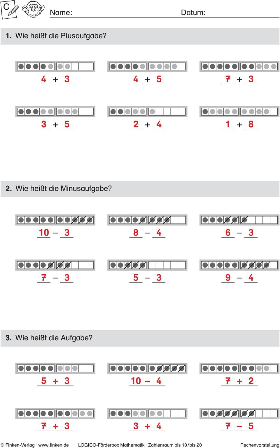 . Wie heißt die Aufgabe?