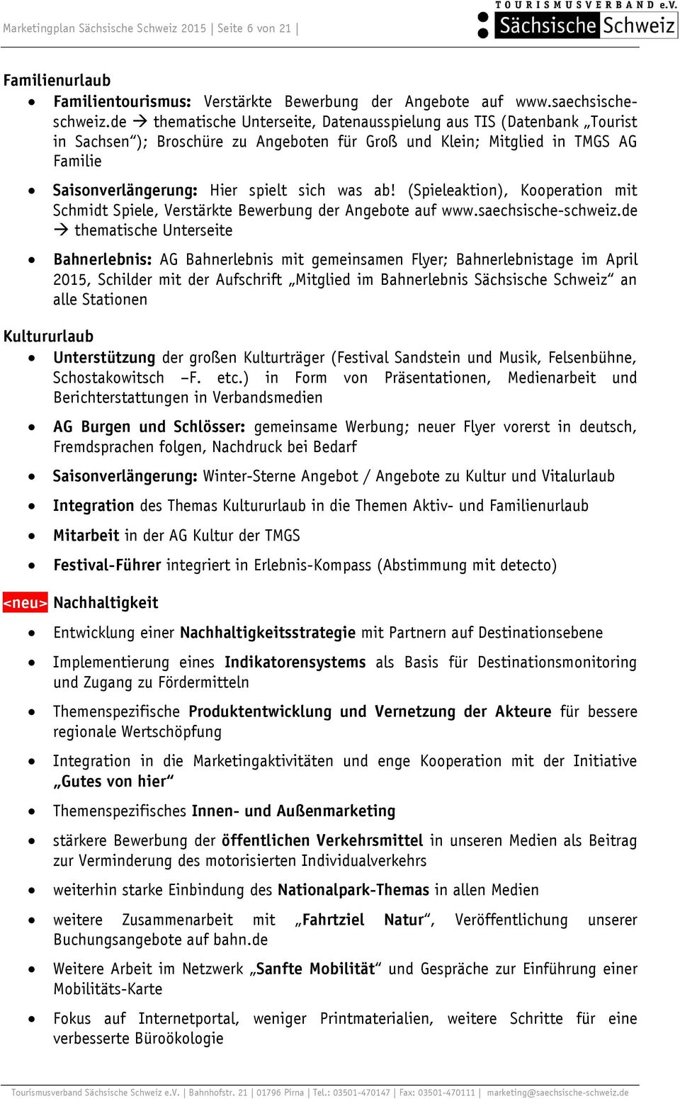 (Spieleaktion), Kooperation mit Schmidt Spiele, Verstärkte Bewerbung der Angebote auf www.saechsische-schweiz.