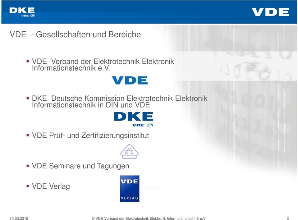 DKE Deutsche Kommission Elektrotechnik Elektronik Informationstechnik in DIN und VDE
