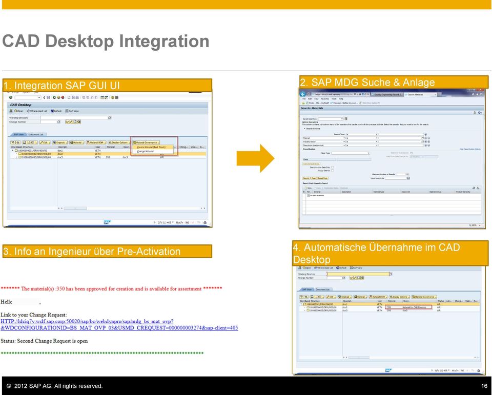 SAP MDG Suche & Anlage 3.