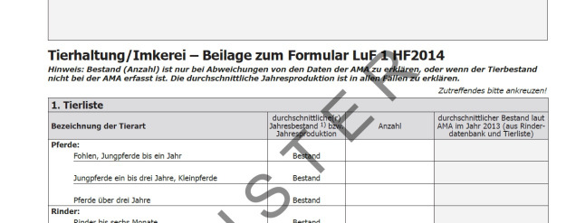 Berechnung Vieheinheiten 03.06.2014/Folie 49 LuF 1-T Tierhaltung und Imkerei, Seite 1 Finanzamt Oststeiermark Hans Klöpferg.