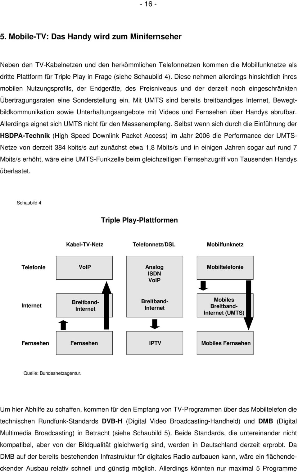 Diese nehmen allerdings hinsichtlich ihres mobilen Nutzungsprofils, der Endgeräte, des Preisniveaus und der derzeit noch eingeschränkten Übertragungsraten eine Sonderstellung ein.