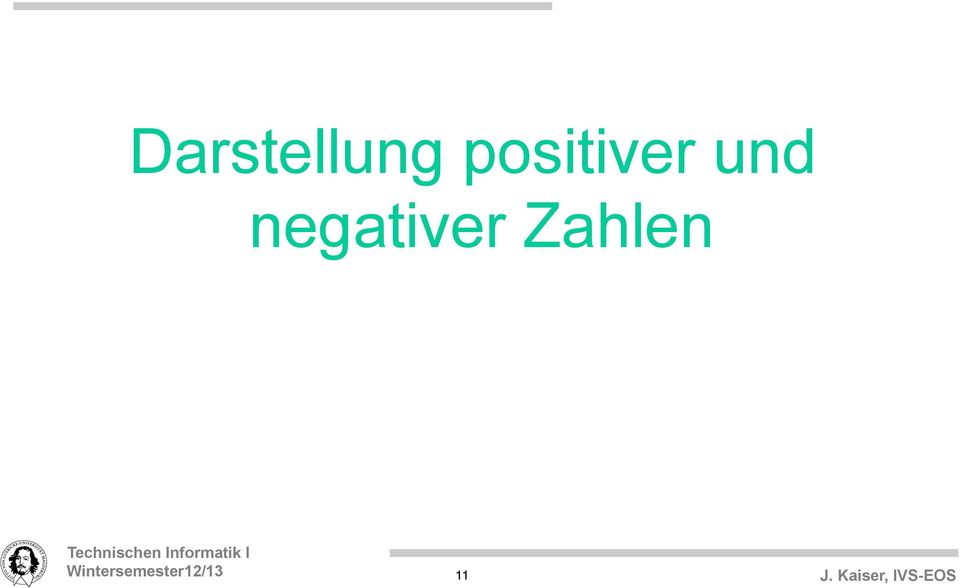 negativer Zahlen