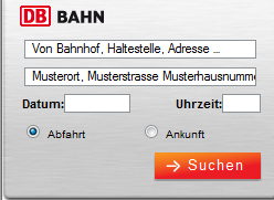 Details zu Haus-zu-Haus Reiseauskunft Die Deutsche Bahn bietet Ihnen für Ihre Website die kostenfreie Einbindung einer innovativen, verkehrsmittelneutralen und speziell für Sie adressgenau