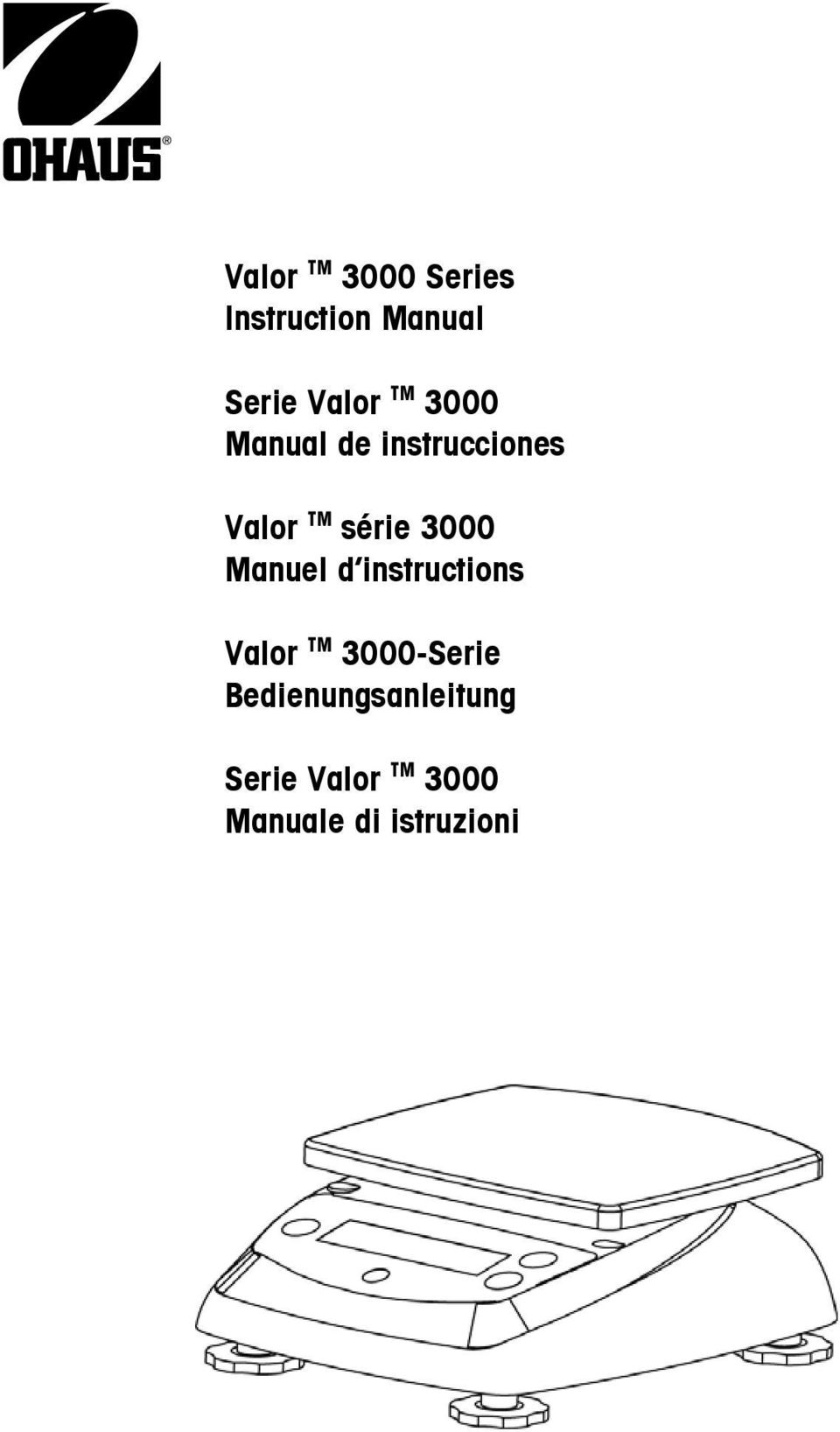 Manuel d instructions Valor TM 3000-Serie