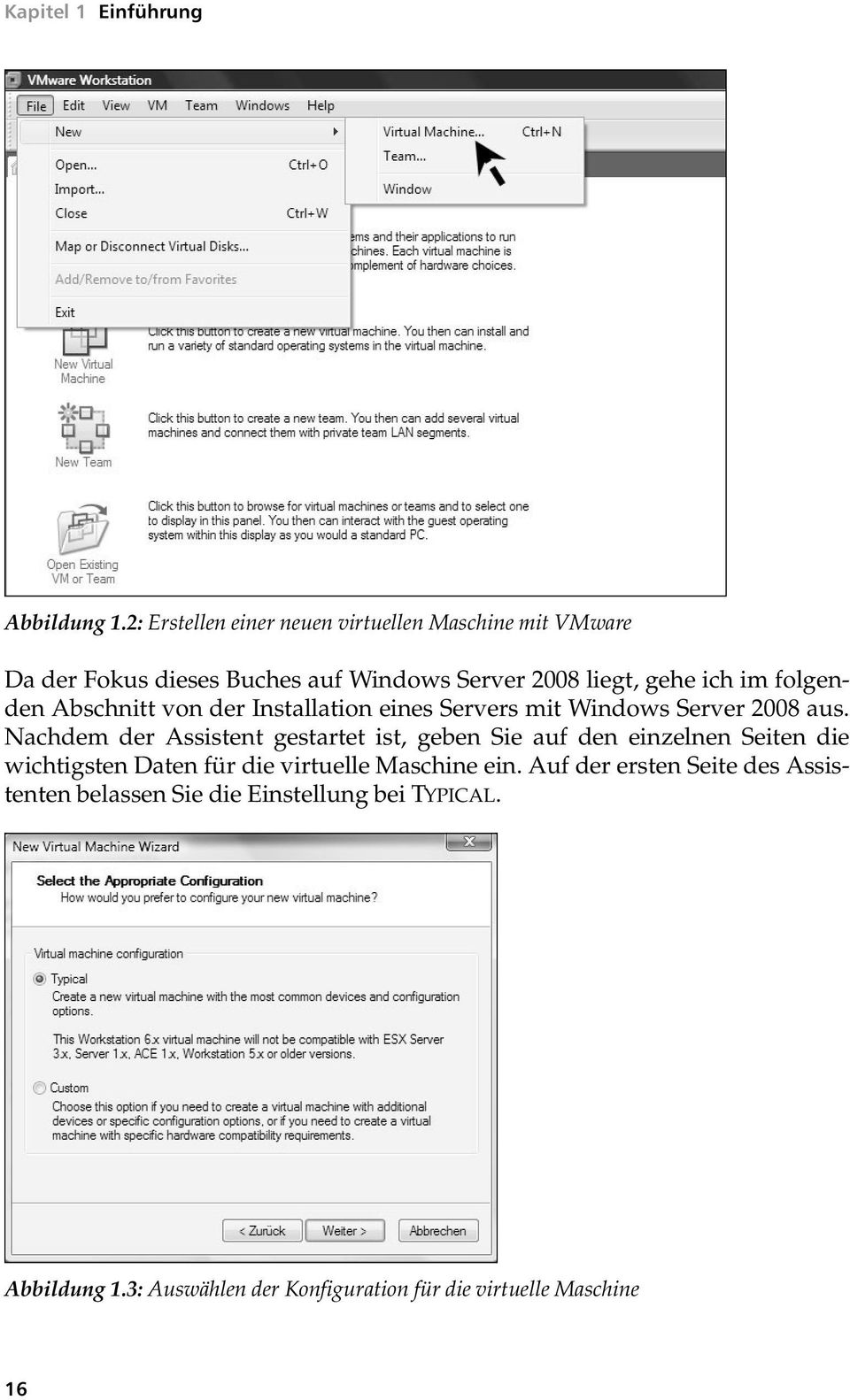 folgenden Abschnitt von der Installation eines Servers mit Windows Server 2008 aus.