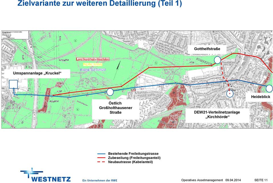DEW21-Verteilnetzanlage Kirchhörde Heideblick Bestehende