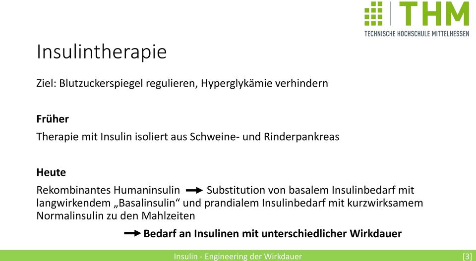 Substitution von basalem Insulinbedarf mit langwirkendem Basalinsulin und prandialem