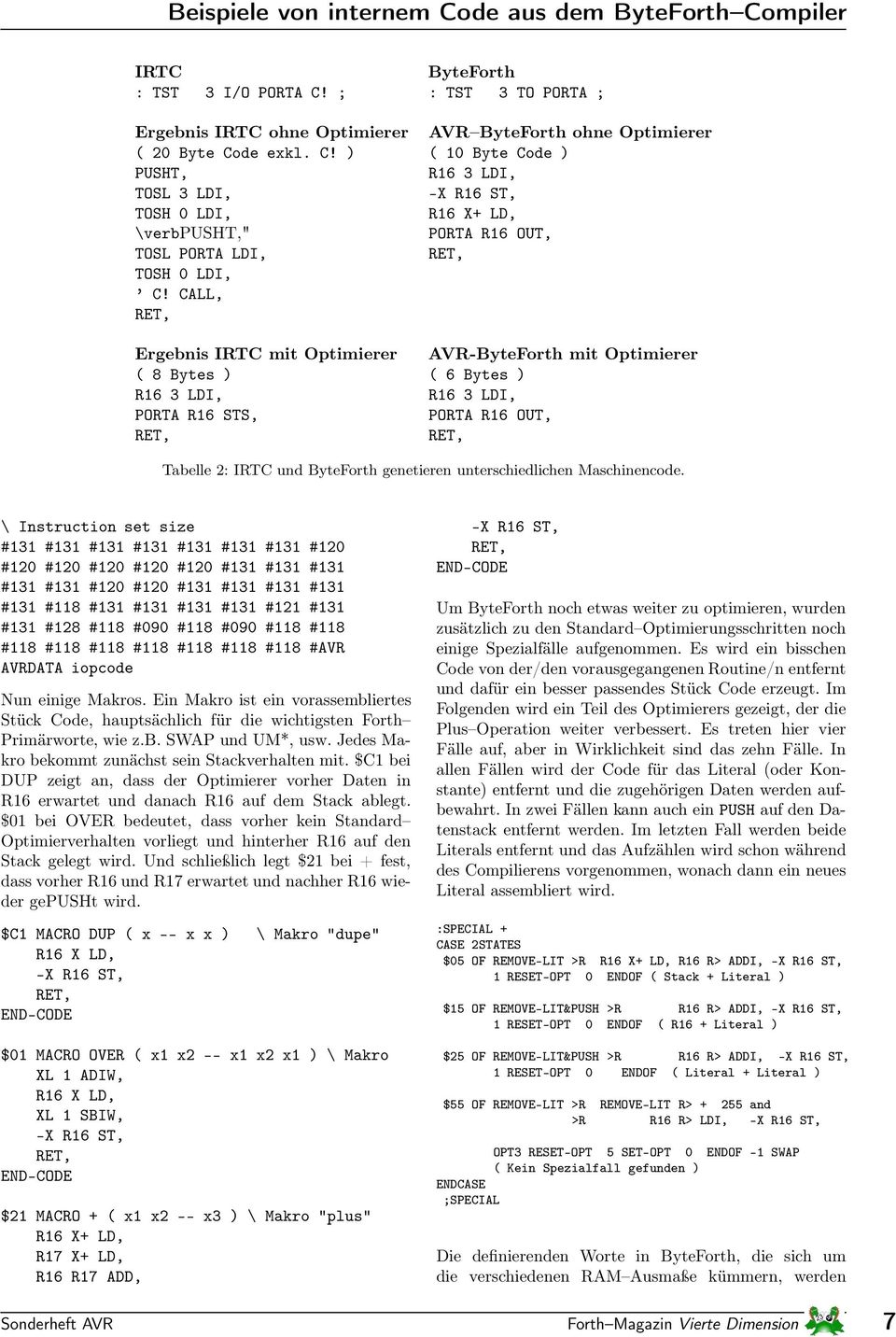 unterschiedlichen Maschinencode.