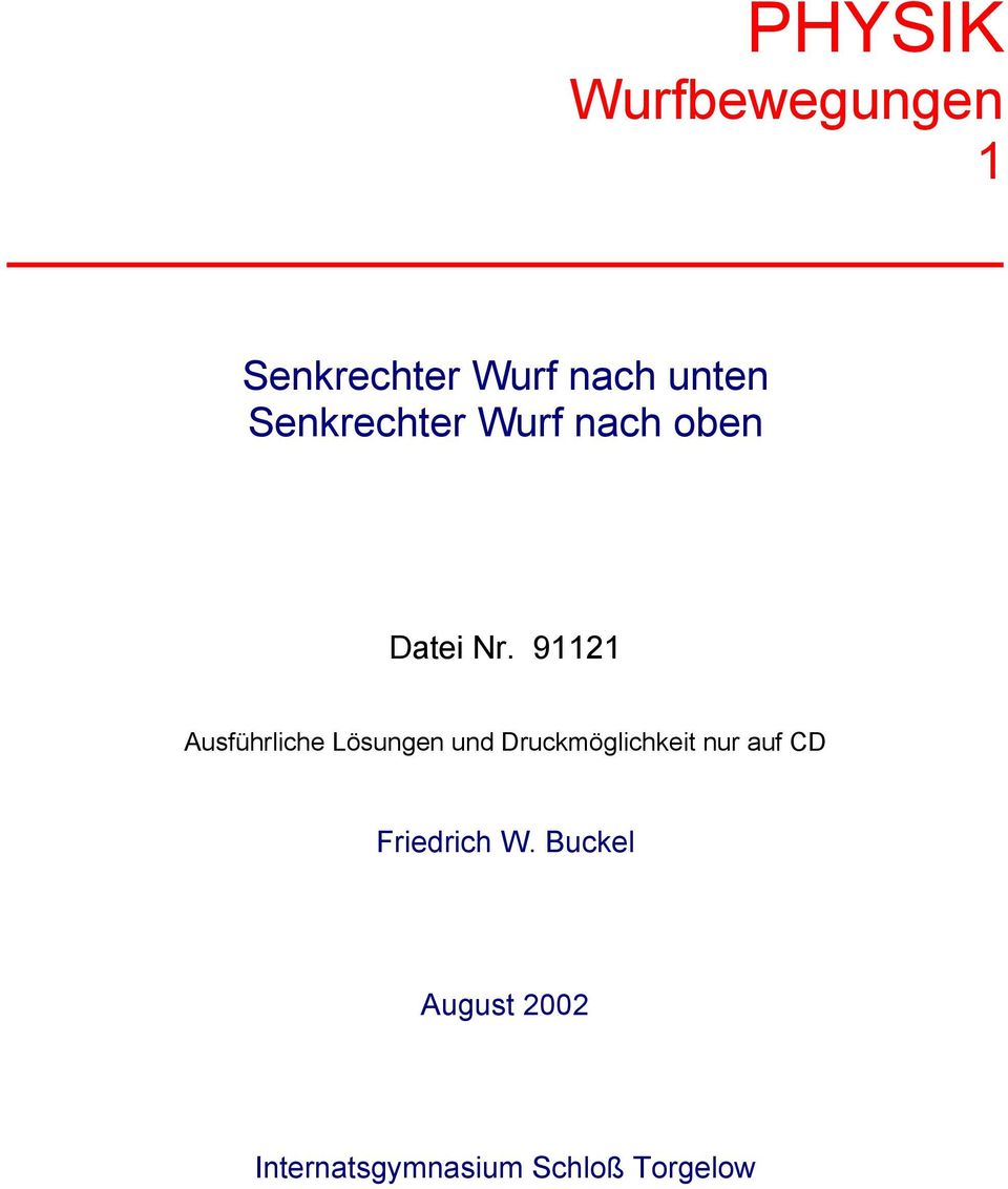 9111 Auführliche Löungen und Drucköglichkeit nur