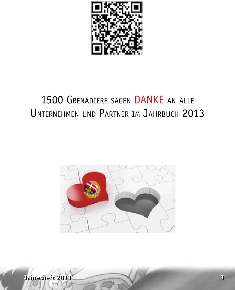 1500 und Grenadiere Partner im sagen Jahrbuch DANKE 2014 an