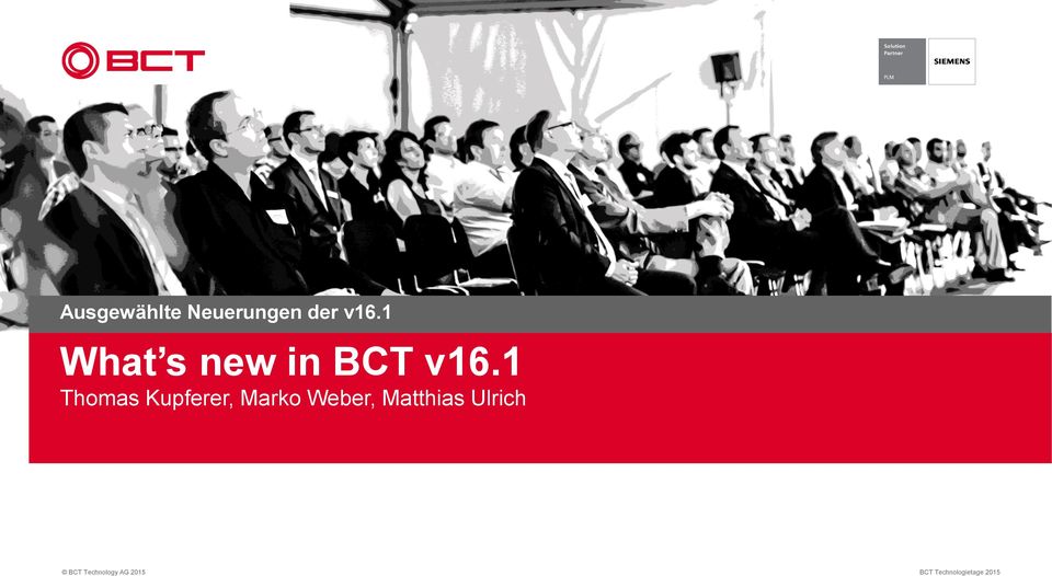 1 What s new in BCT v16.