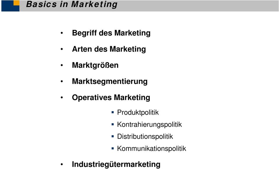Marketing Produktpolitik Kontrahierungspolitik