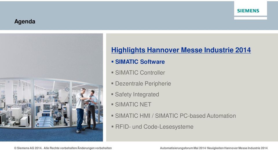 Peripherie Safety Integrated SIMATIC NET SIMATIC