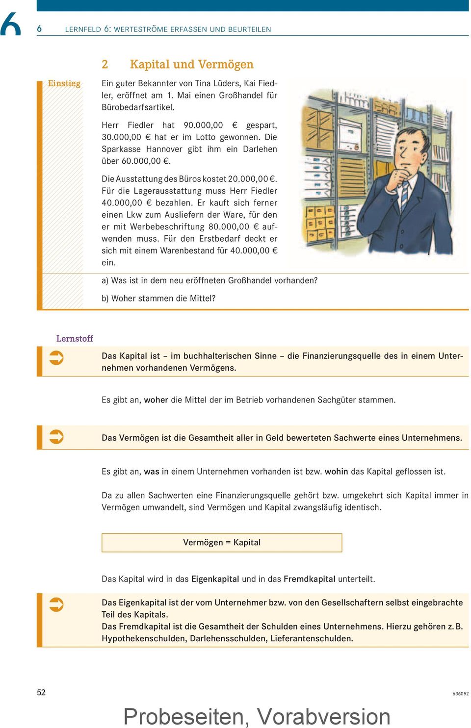 000,00 bezahlen. Er kauft sich ferner einen Lkw zum Ausliefern der Ware, für den er mit Werbebeschriftung 80.000,00 aufwenden muss. Für den Erstbedarf deckt er sich mit einem Warenbestand für 40.