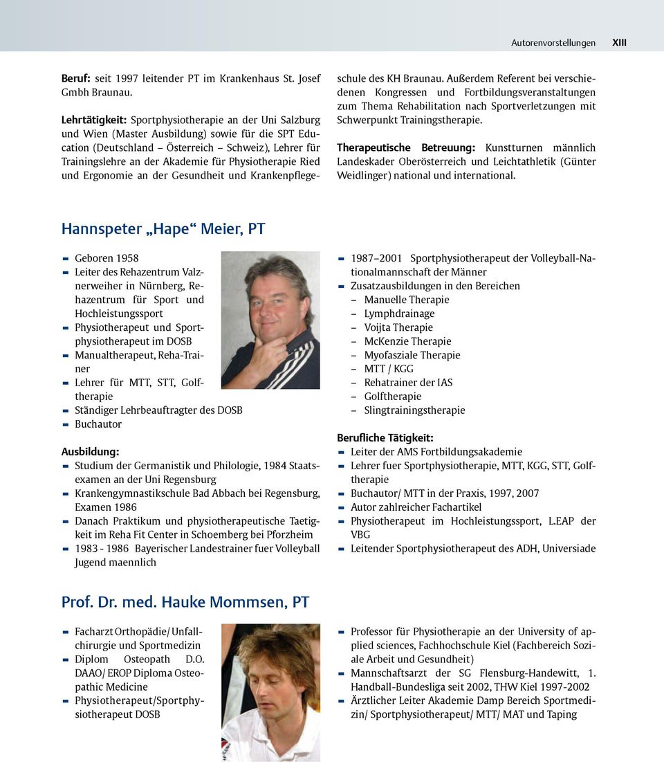 Physiotherapie Ried und Ergonomie an der Gesundheit und Krankenpflegeschule des KH Braunau.