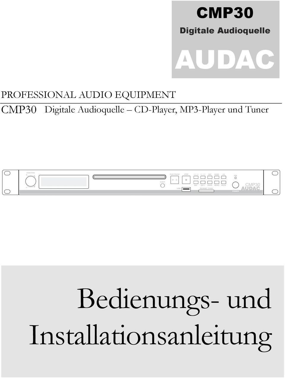 Digitale Audioquelle CD-Player,