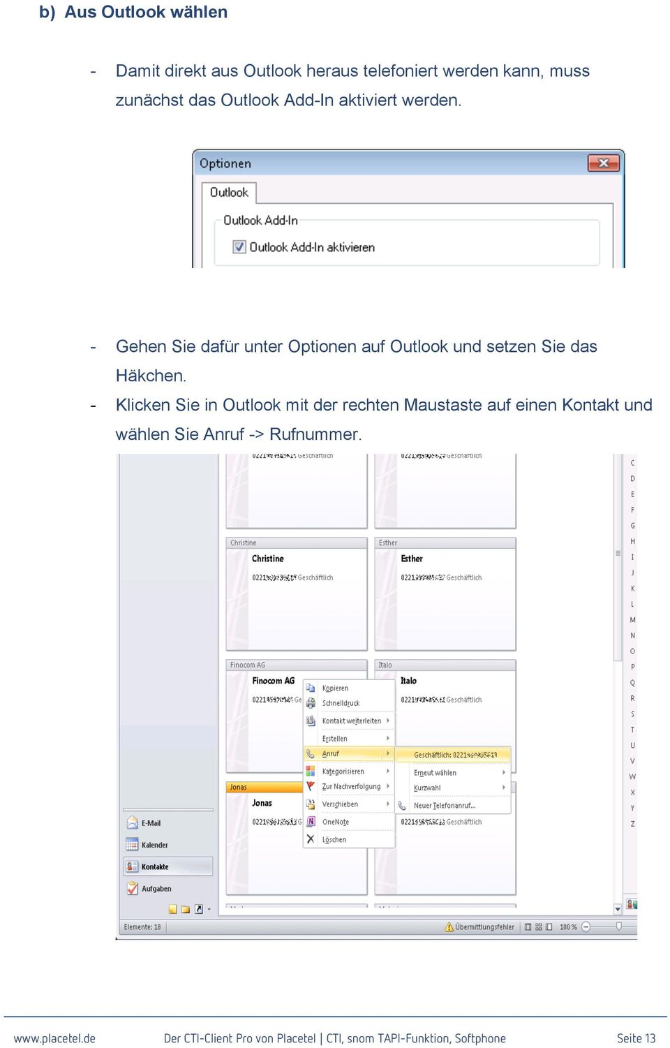 - Gehen Sie dafür unter Optionen auf Outlook und setzen Sie das Häkchen.