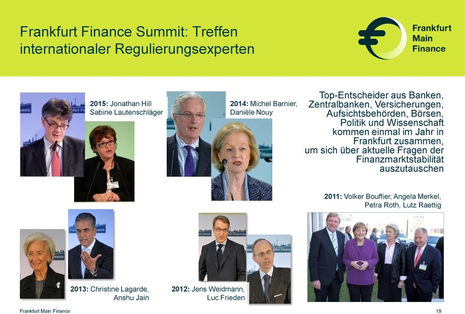 Wissenschaft kommen einmal im Jahr in Frankfurt zusammen, um sich über aktuelle Fragen der Finanzmarktstabilität auszutauschen