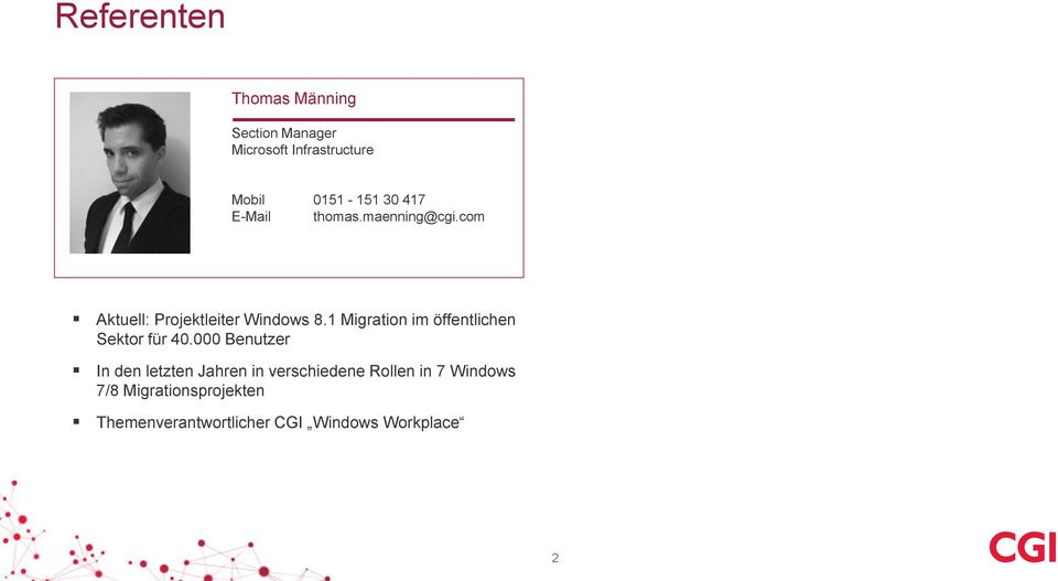 1 Migration im öffentlichen Sektor für 40.