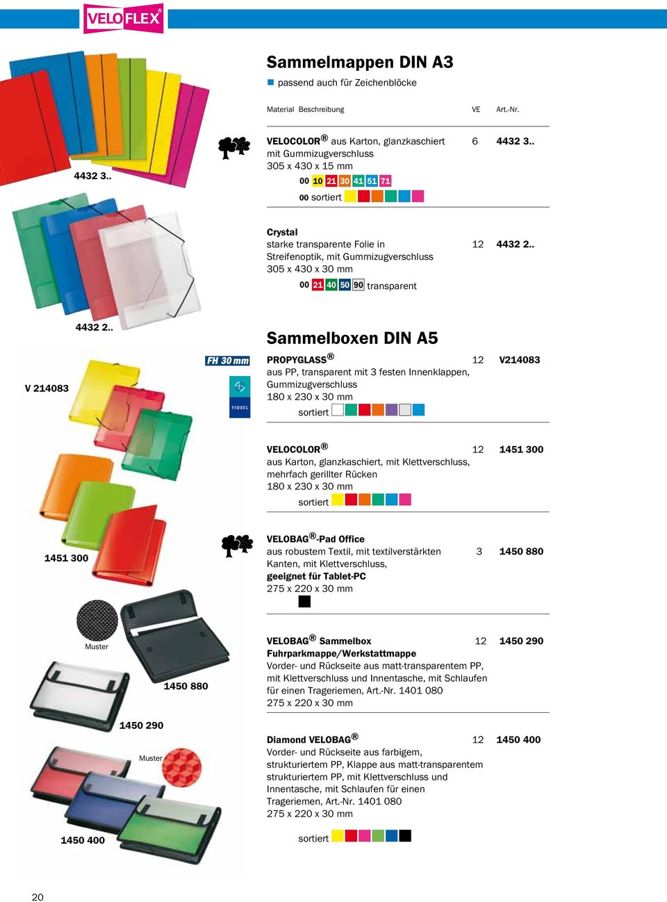 . Streifenoptik, mit Gummizugverschluss 305 x 430 x 30 mm 00 21 40 50 90 transparent V 214083 4432 2.