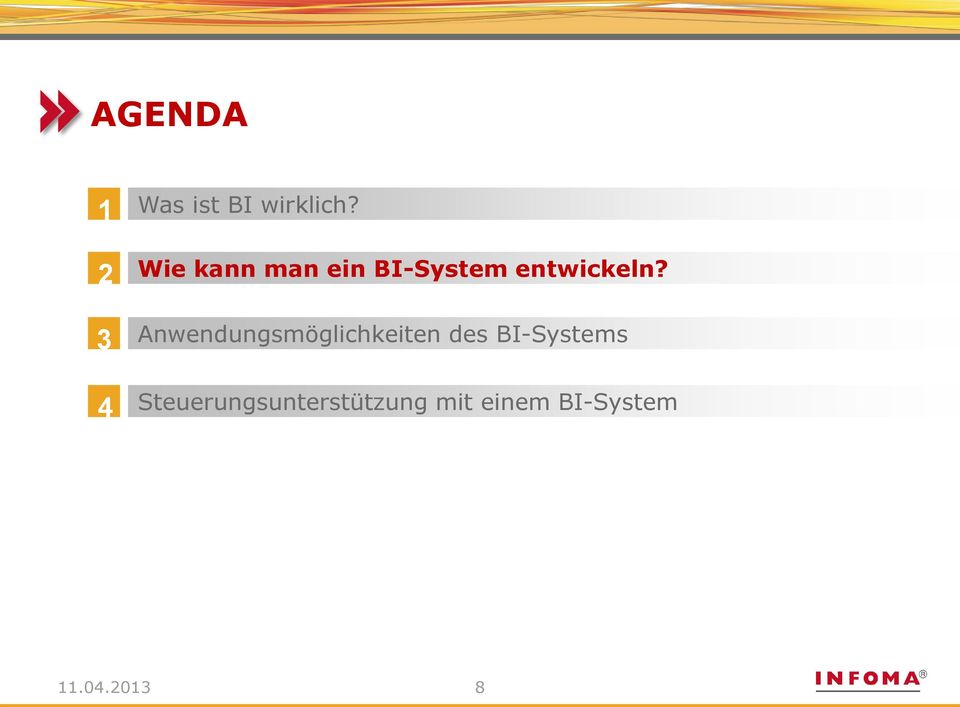 Anwendungsmöglichkeiten des BI-Systems