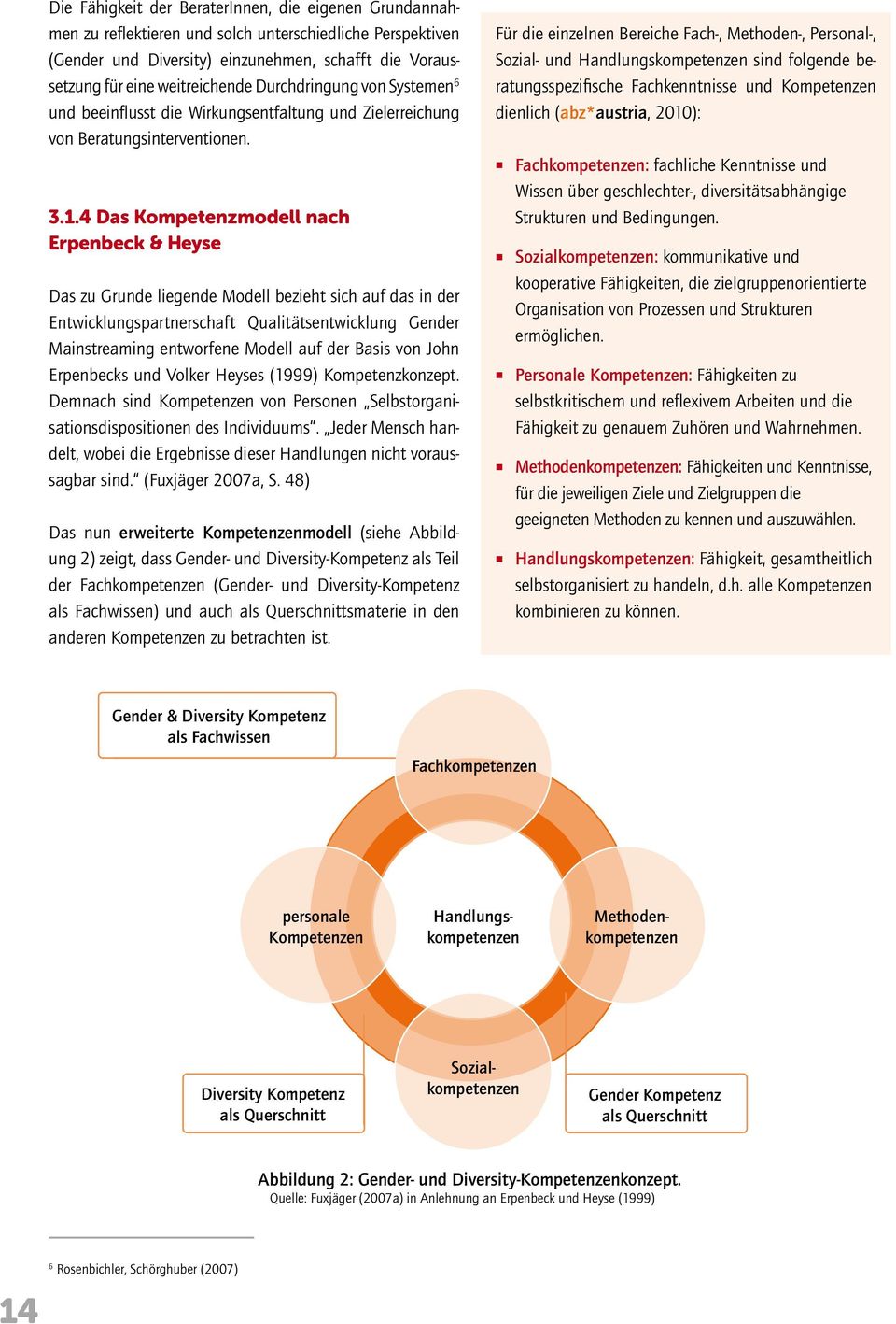 4 Das Kompetenzmodell nach Erpenbeck & Heyse Das zu Grunde liegende Modell bezieht sich auf das in der Entwicklungspartnerschaft Qualitätsentwicklung Gender Mainstreaming entworfene Modell auf der