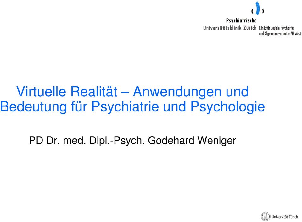 Psychiatrie und Psychologie