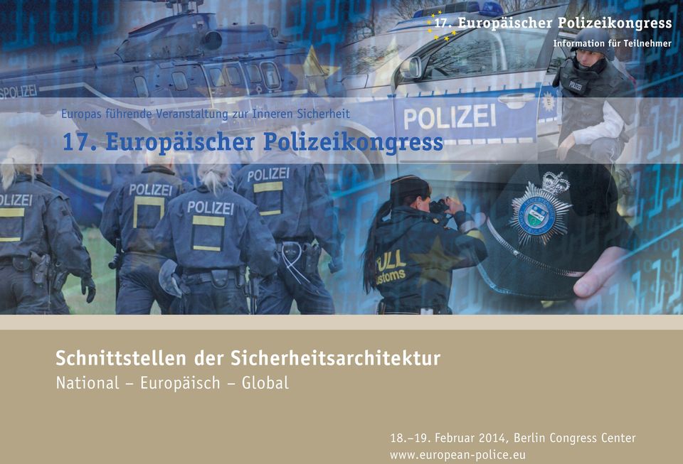 Europäischer Polizeikongress Schnittstellen der