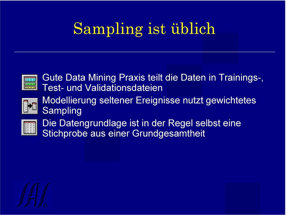 seltener Ereignisse nutzt gewichtetes Sampling Die