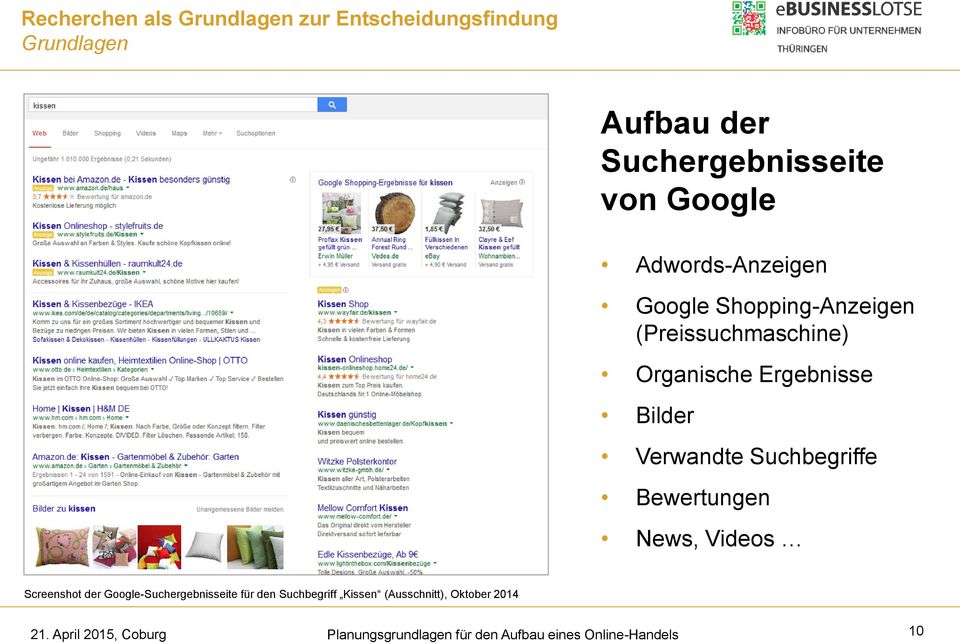 Verwandte Suchbegriffe Bewertungen News, Videos Screenshot der Google-Suchergebnisseite für den