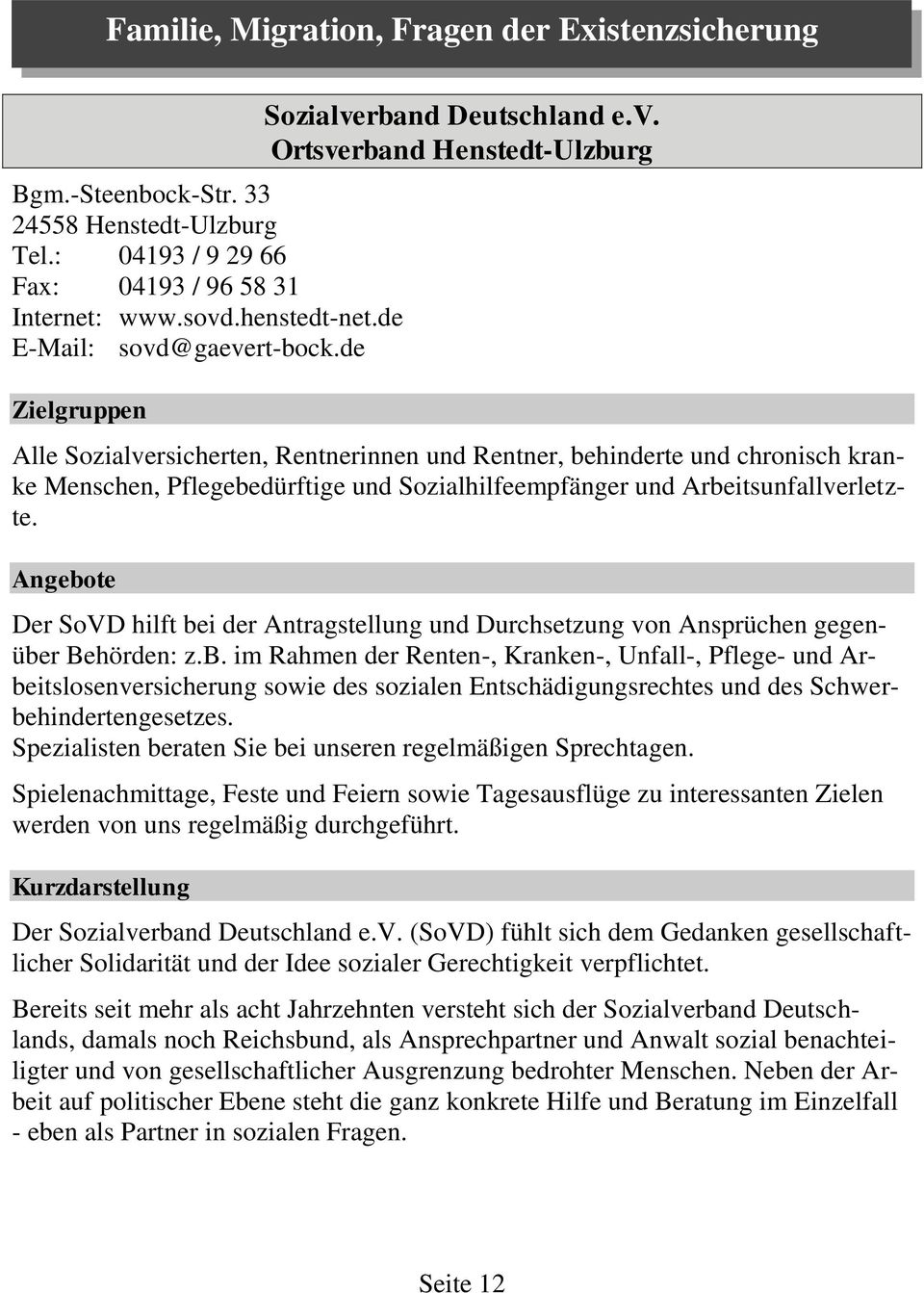 rband Deutschland e.v.