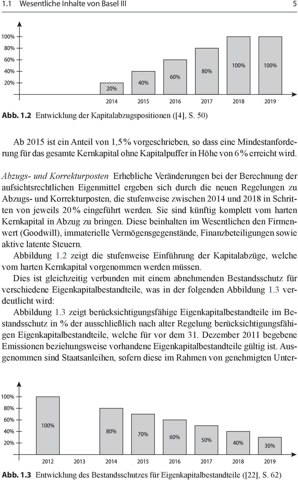 Abzugs- und Korrekturposten Erhebliche Veränderungen bei der Berechnung der aufsichtsrechtlichen Eigenmittel ergeben sich durch die neuen Regelungen zu Abzugs- und Korrekturposten, die stufenweise