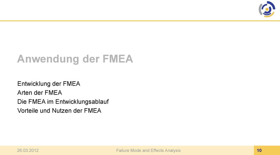 der FMEA Die FMEA im