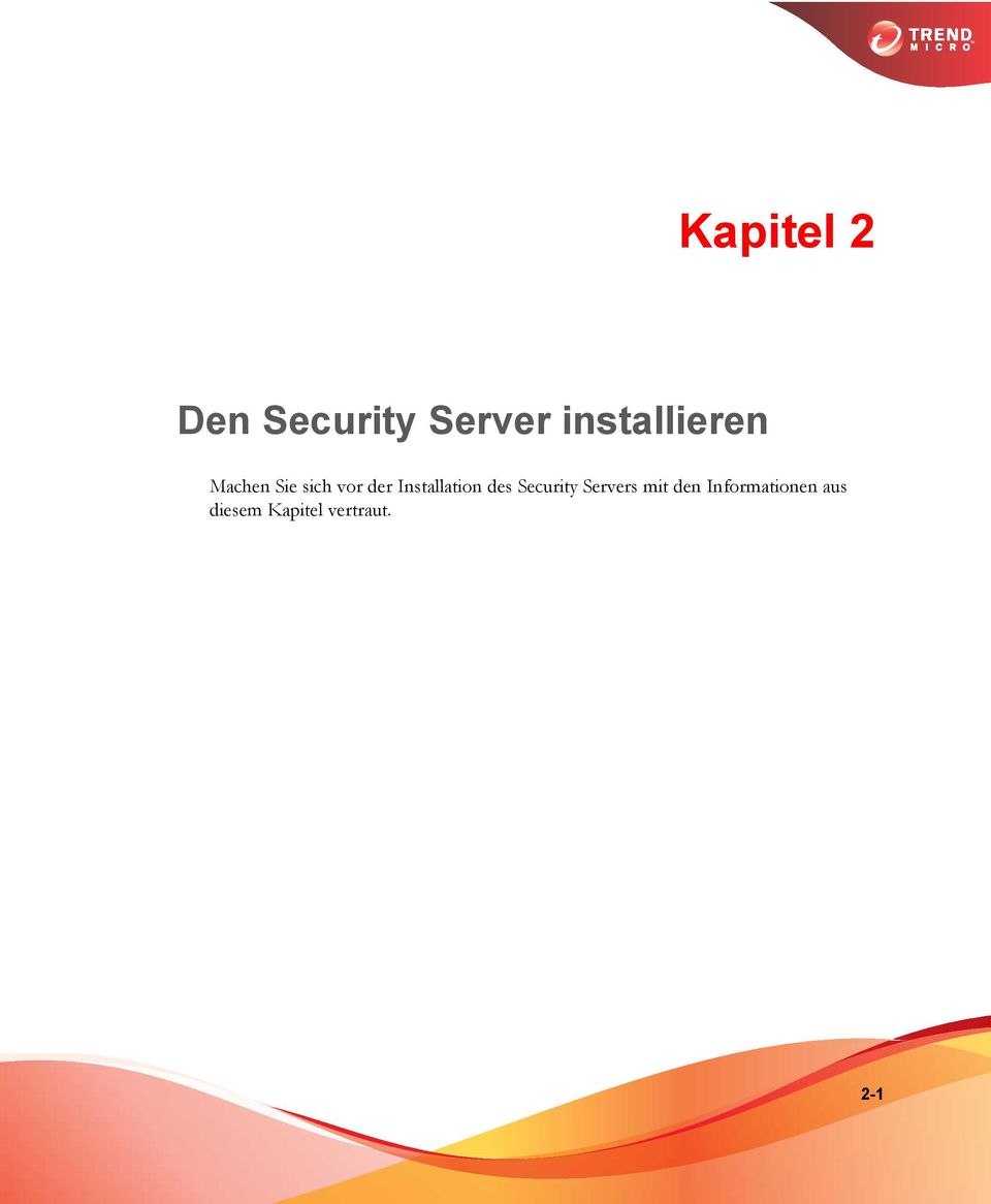 Installation des Security Servers mit