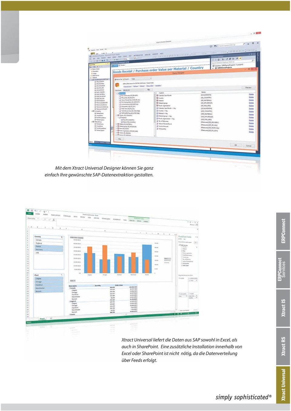 Xtract Universal liefert die Daten aus SAP sowohl in Excel, als auch in