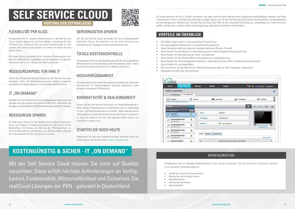 Die Self Service Cloud der PKN ist die innovative Cloud-Lösung, unabhängig von Unternehmensgröße und Branche - kreativ, sicher und preisgünstig - gehostet am Standort Deutschland.