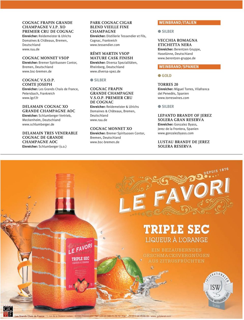 ) PARK COGNAC CIGAR BLEND VIEILLE FINE CHAMPAGNE Einreicher: Distillerie Tessendier et Fils, Cognac, Frankreich www.tessendier.
