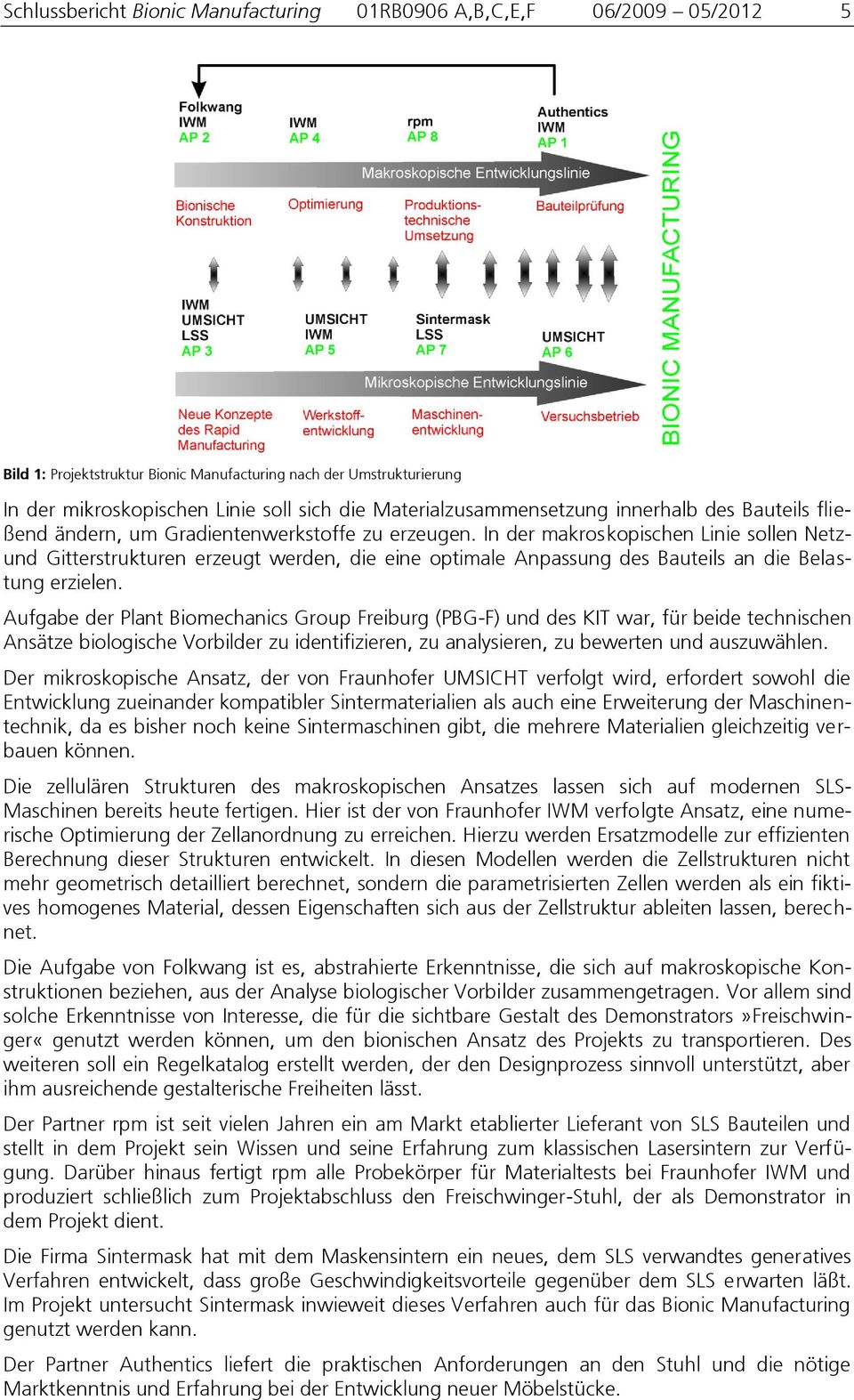 In der makroskopischen Linie sollen Netzund Gitterstrukturen erzeugt werden, die eine optimale Anpassung des Bauteils an die Belastung erzielen.