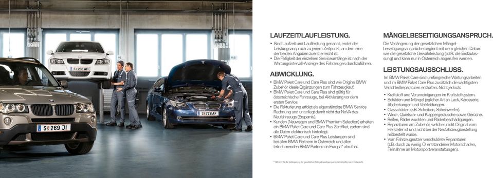 BMW Paket Care und Care Plus sind wie Original BMW Zubehör ideale Ergänzungen zum Fahrzeugkauf.