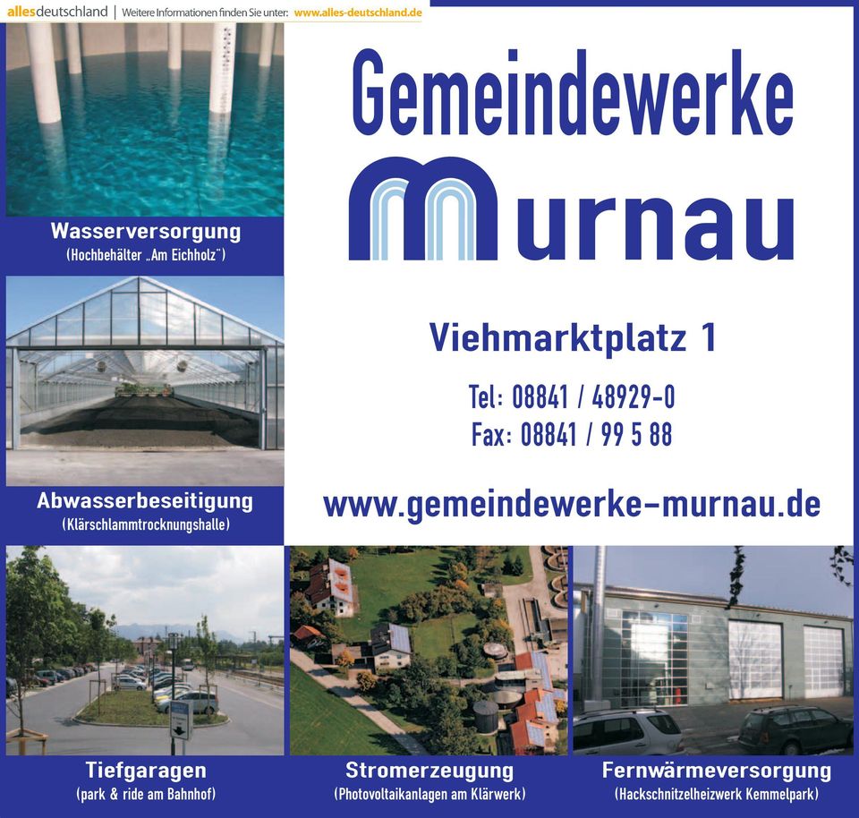 Fax: 08841 / 99 5 88 www.gemeindewerke-murnau.