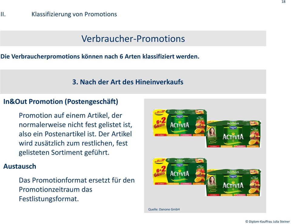 In&Out Promotion (Postengeschäft) 3.