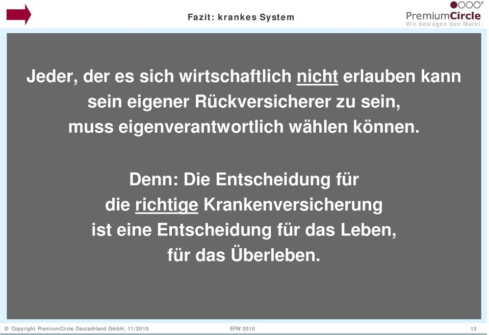 Denn: Die Entscheidung für die richtige Krankenversicherung ist eine Entscheidung