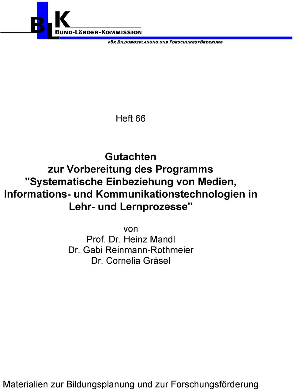 Lehr- und Lernprozesse" von Prof. Dr. Heinz Mandl Dr.