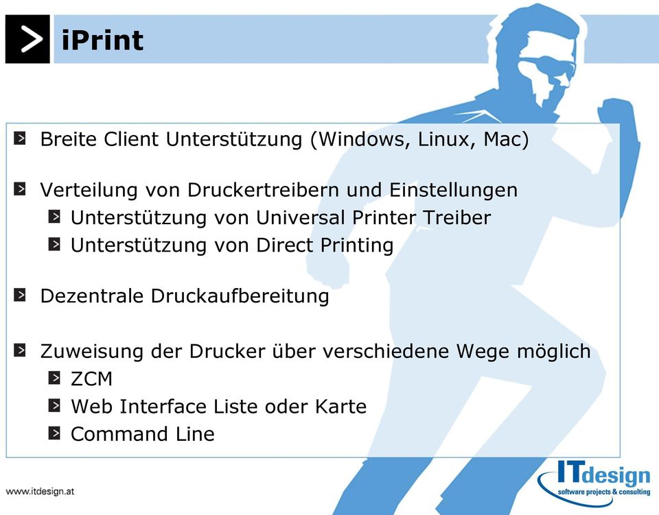 Unterstützung von Direct Printing Dezentrale Druckaufbereitung Zuweisung der