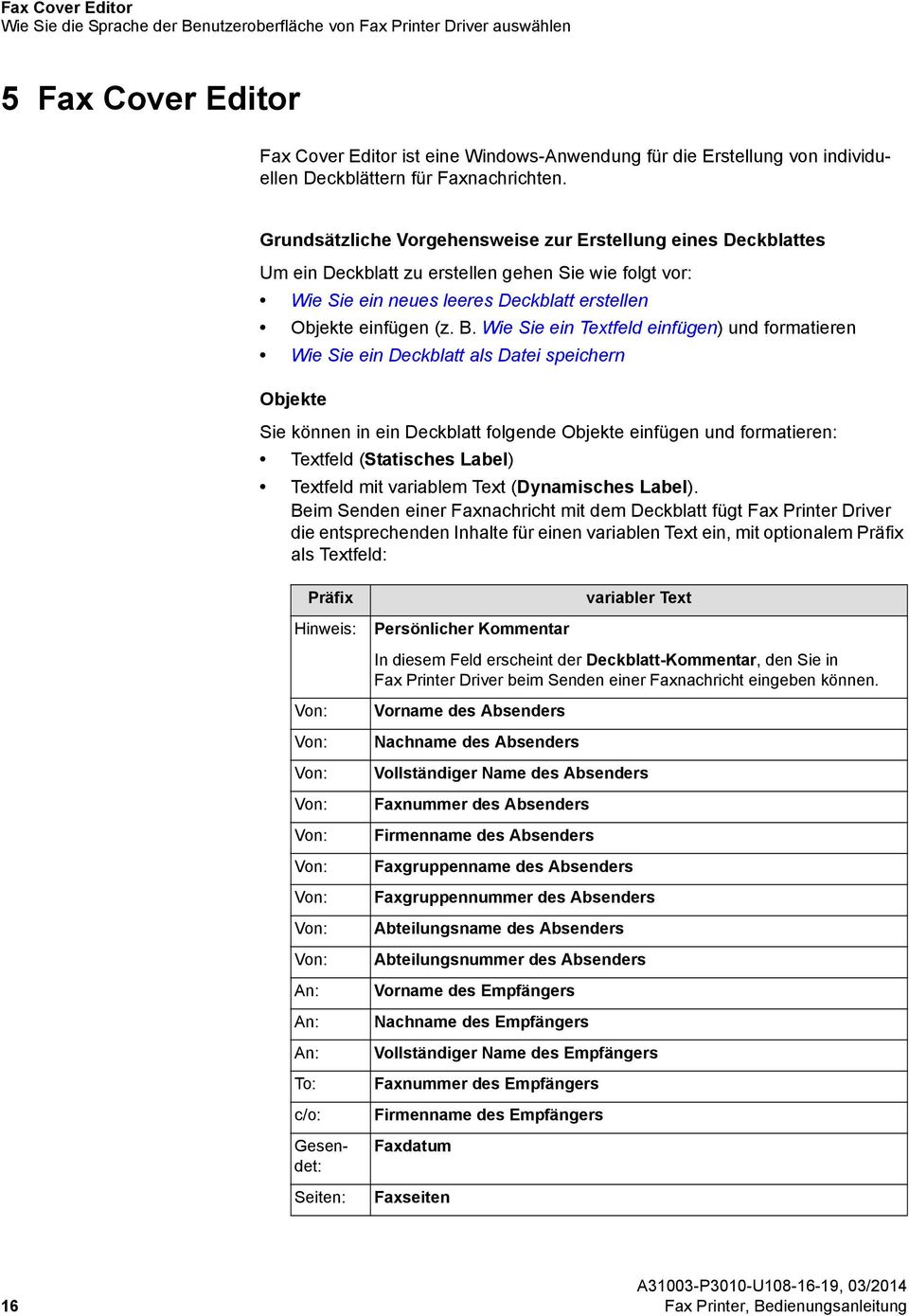 Grundsätzliche Vorgehensweise zur Erstellung eines Deckblattes Um ein Deckblatt zu erstellen gehen Sie wie folgt vor: Wie Sie ein neues leeres Deckblatt erstellen Objekte einfügen (z. B.